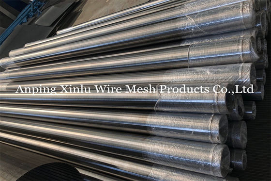 Die Draht-Filterrohr-Rohrverbinder Johnson Welded Slot Wrappeds V, die mit abgeschrägter Ebene gepasst werden, beendet 168 x 5.8m