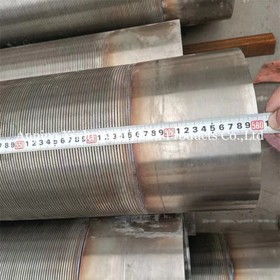 14 &quot; SS316L Johnson Typ Vee Draht Wasserbrunnenschirm Rohr mit männlichen / weiblichen Gewinde Enden