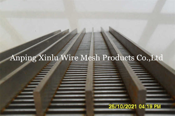 Flat Johnson Wedge Wire Continuous Slot Screen Panel für das Waschen von Kohlefiltern