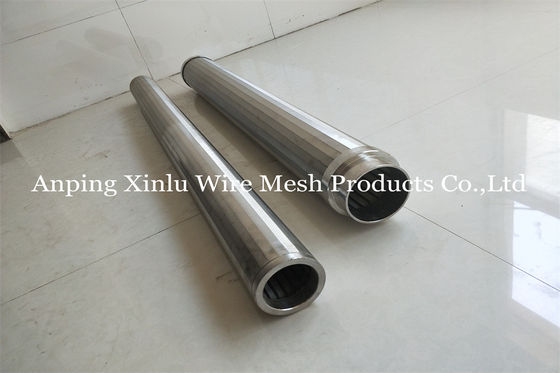 Johnson Vee Wire Continuous Slotted Casing-Rohr-Wasser-Brunnenfilter-Rohr des Bewegungsfilter-95