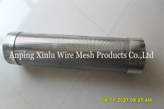1.0mm Schlitz Vee Wickel Wasser Tiefe Brunnen Schirm Rohr mit männlichen weiblichen Gewinde