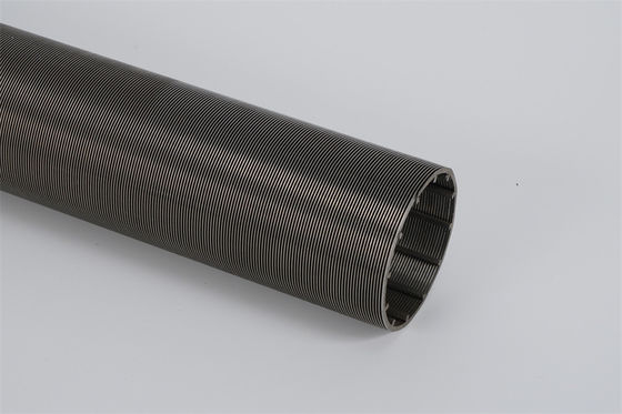 Des Duplex-2205 gewundene Punkt-Außenseite Keil-Draht-des Filterrohr-OD137mm