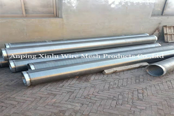 Erdölbohrungs-Edelstahl-Keil-Draht-Filterrohr-ununterbrochener Schlitz 0,04&quot; 10ft