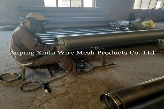 Nicht Verstopfungsjohnson wrapped wire welded screen leitet ununterbrochenen v-förmigen Schlitz