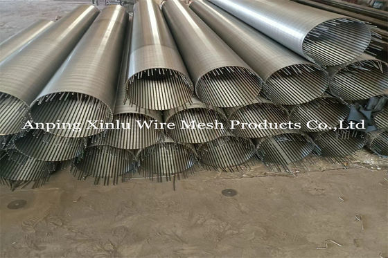 Nicht Verstopfungsjohnson wrapped wire welded screen leitet ununterbrochenen v-förmigen Schlitz