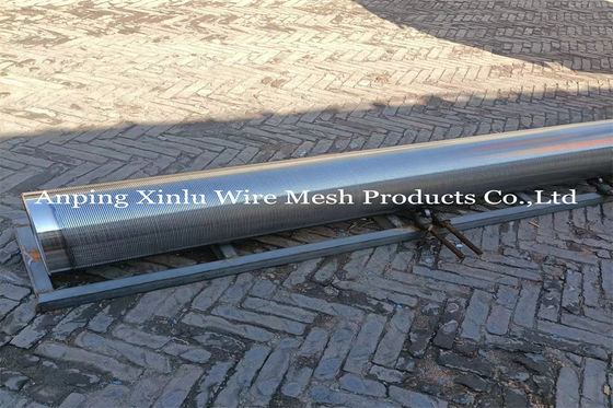 Nicht Verstopfungsjohnson wrapped wire welded screen leitet ununterbrochenen v-förmigen Schlitz