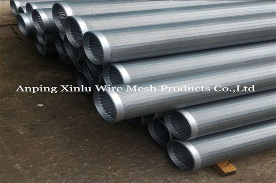 Die Draht-Filterrohr-Rohrverbinder Johnson Welded Slot Wrappeds V, die mit abgeschrägter Ebene gepasst werden, beendet 168 x 5.8m