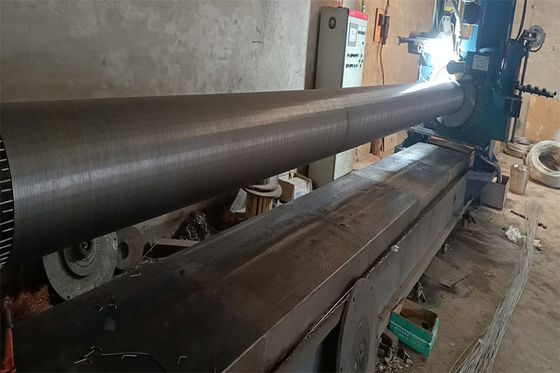 Die Draht-Filterrohr-Rohrverbinder Johnson Welded Slot Wrappeds V, die mit abgeschrägter Ebene gepasst werden, beendet 168 x 5.8m