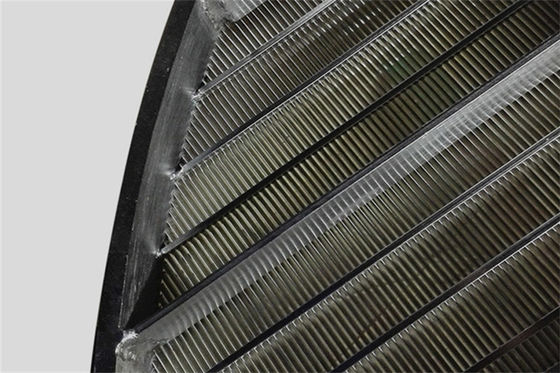 Gemeinsame Art Keil-Draht-Stützgitter des Durchmesser-1250mm X des Schlitz-0.5mm für Ion Exchangers