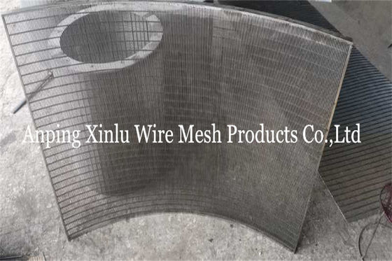Draht Johnson Sieve Bend Screen 0.75mm Schlitz-V 900 x 1300 mit Spant 5 x 20mm