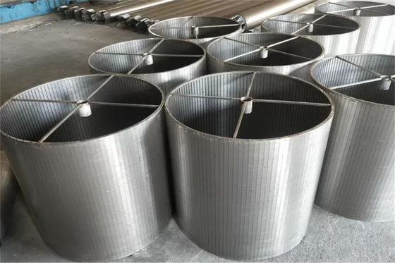 Rückseite backen Erröten-Trommelsieb-Trommel-Keil-Draht zylinderförmiges OD450 x 500mm