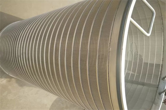 Rückseite backen Erröten-Trommelsieb-Trommel-Keil-Draht zylinderförmiges OD450 x 500mm