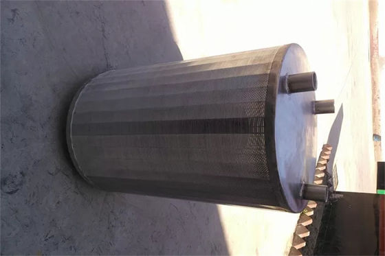Rückseite backen Erröten-Trommelsieb-Trommel-Keil-Draht zylinderförmiges OD450 x 500mm
