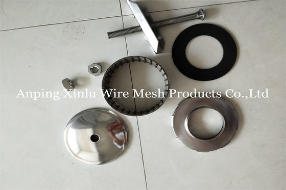 Double Flow Johnson Wedge Wire Hastelloy C Filter Düse 300PSI mit Schraube M10