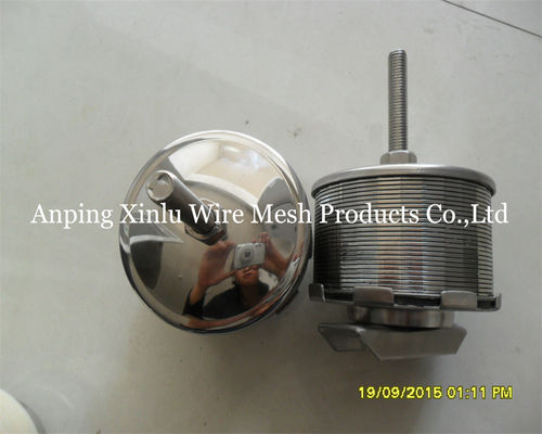 Double Flow Johnson Wedge Wire Hastelloy C Filter Düse 300PSI mit Schraube M10