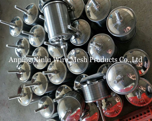 Double Flow Johnson Wedge Wire Hastelloy C Filter Düse 300PSI mit Schraube M10