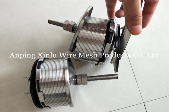Double Flow Johnson Wedge Wire Hastelloy C Filter Düse 300PSI mit Schraube M10