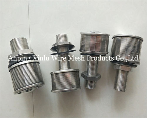 Edelstahl-Keildraht Johnson Bottom Strainer Nozzle 1Ton 100N 57mm mit Filter-Präzision 50-300μm