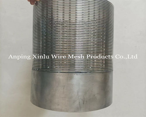 8-5/8 Keine Magnetische SS205 Johnson Wedge Drahtschirmrohr 20 Fuß lang Pickling für die Wasserbehandlung und Öl- und Gasindustrie