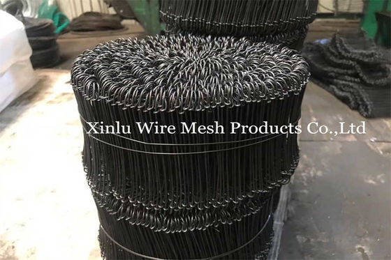 2500 Stück Bündel aus schwarzem gegießtem Krawattendraht Gebäude PVC beschichtet 18GA 5000 Stück 550mpa Kupfer Schleife Krawatte