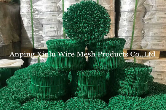 Flexible PVC-beschichtete Stahldrahtband für Rostverhütung 350mpa BWG 12 Q195 Rebar Kupfer Doppelschleife Draht