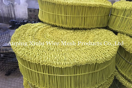 Flexible PVC-beschichtete Stahldrahtband für Rostverhütung 350mpa BWG 12 Q195 Rebar Kupfer Doppelschleife Draht
