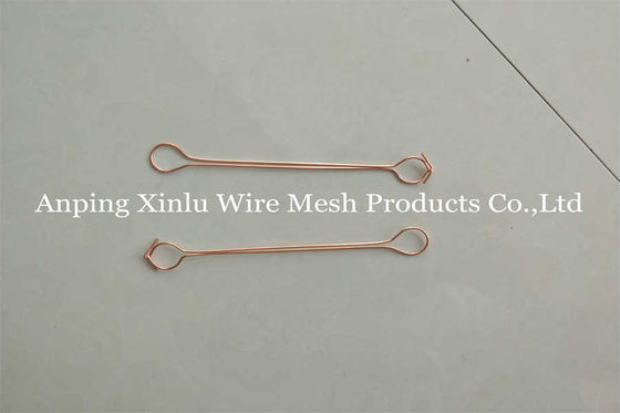 Double Loop Tie Wire - Bundle Verpackung 14cm Länge Garten 1,2mm Weich Kupfer beschichtet 20GA BWG22 Bindung Loop Tie Wire