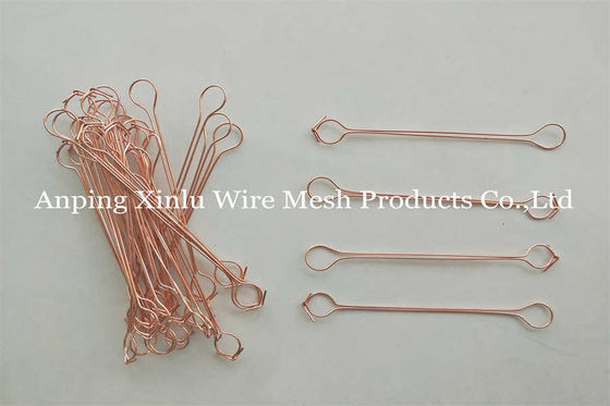 Double Loop Tie Wire - Bundle Verpackung 14cm Länge Garten 1,2mm Weich Kupfer beschichtet 20GA BWG22 Bindung Loop Tie Wire