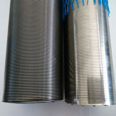 Reine runde 316L Draht umwickelte Johnson Screen Tube Durchmesser 33-300mm für Saft und Bier Filterbehandlung