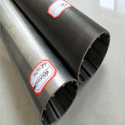 Reine runde 316L Draht umwickelte Johnson Screen Tube Durchmesser 33-300mm für Saft und Bier Filterbehandlung