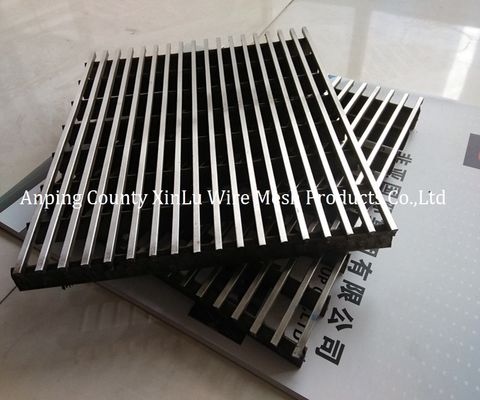 Acid Washing Wedge Wire Screen Panel mit 2,5x4mm Profil und 27mm Stützstab Pitch