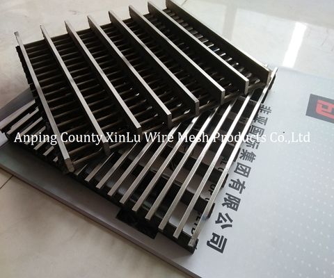 Acid Washing Wedge Wire Screen Panel mit 2,5x4mm Profil und 27mm Stützstab Pitch