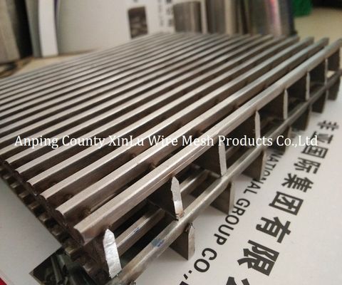 Acid Washing Wedge Wire Screen Panel mit 2,5x4mm Profil und 27mm Stützstab Pitch