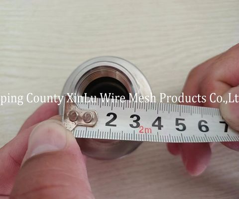 Drehmaschinenteile Edelstahl Johnson-Schirmdüse Wasserfilterdüsen mit 1,8x2,5mm Stützdraht