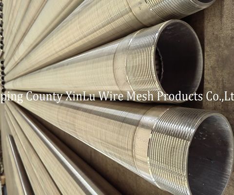 Gewickeltes Draht 2,2x3,5mm Edelstahl Johnson Well Strainer Tube für Brunnenfiltration
