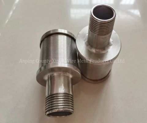 Einfache Installation Hastelloy C Draht umwickelte Bildschirm Düse für Duplex Edelstahl 2205 Johnson Filter Düse