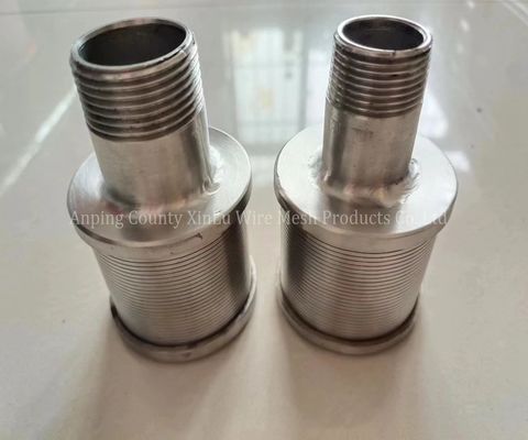 Einfache Installation Hastelloy C Draht umwickelte Bildschirm Düse für Duplex Edelstahl 2205 Johnson Filter Düse