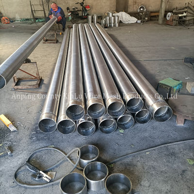 Vee Wire Edelstahl Sand Steuerung Schirm Rohr 1000psi Druck 0,080 kontinuierliche Schlitz