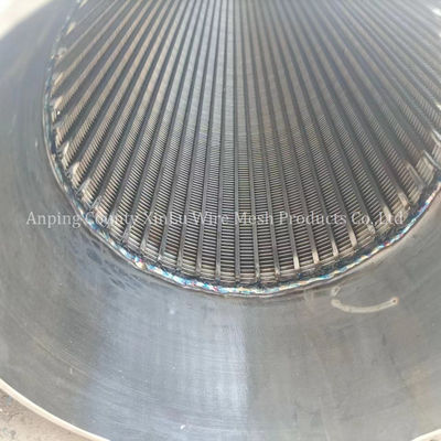 Precision Wedge Wire Kontinuierliche Schlitze Sandkontrollbildschirme Geschweißte Bafflerringe Verbindung