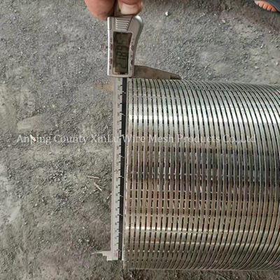 Precision Wedge Wire Kontinuierliche Schlitze Sandkontrollbildschirme Geschweißte Bafflerringe Verbindung