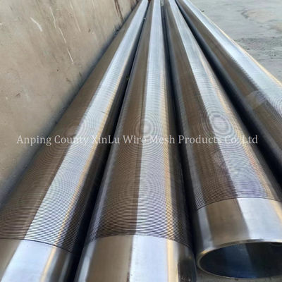Precision Wedge Wire Kontinuierliche Schlitze Sandkontrollbildschirme Geschweißte Bafflerringe Verbindung