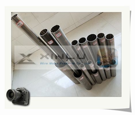 V-Form Draht wickelte Schirme geschweißtes 316L SS kerbte Durchmesser des Rohr-50 des Mikrometer-33mm ein