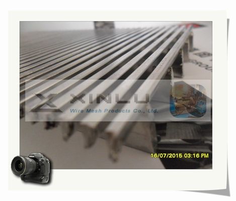 Profil-Keil-Draht-Schirm-Platte schweißte Edelstahl 1.2x2m 3x5mm