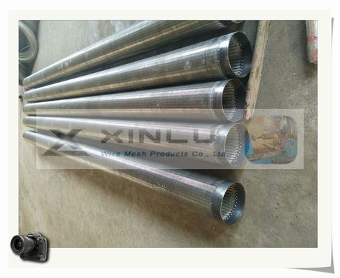 Trapezoider Draht eingewickeltes Wasser-Brunnenfilter-Rohr SS304 SS316L mit Faden-Gelenk