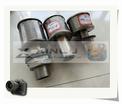 1,5 wickelte Ton Sand Water Filter Nozzles-Draht 0.2mm Schlitz 57mm DN ein