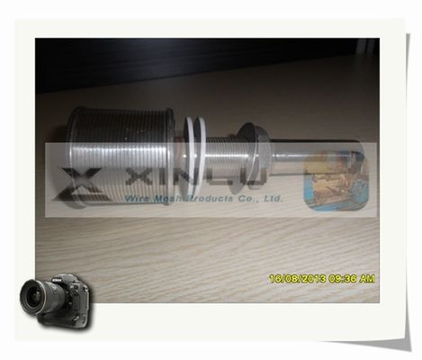 Langer Hals-Keil-Draht versehen DN 53mm mit einer Düse, das Sandfilter 0.2mm Schlitz mit einer Düse versieht