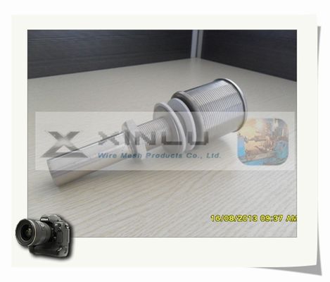 Langer Hals-Keil-Draht versehen DN 53mm mit einer Düse, das Sandfilter 0.2mm Schlitz mit einer Düse versieht