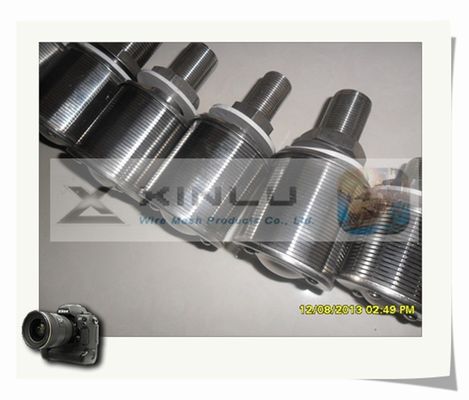 1,5 wickelte Ton Sand Water Filter Nozzles-Draht 0.2mm Schlitz 57mm DN ein