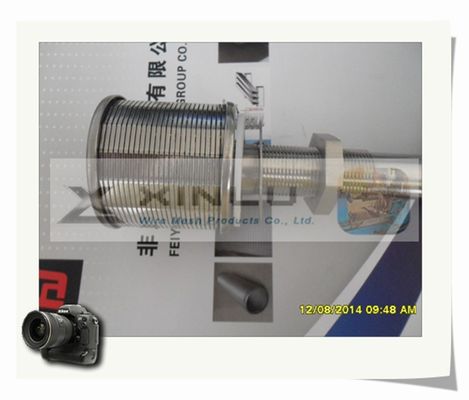 Langer Hals-Keil-Draht versehen DN 53mm mit einer Düse, das Sandfilter 0.2mm Schlitz mit einer Düse versieht