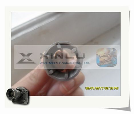 Runden-Rohr kerbte des Edelstahl-304 316L Siebfilter des Draht-V